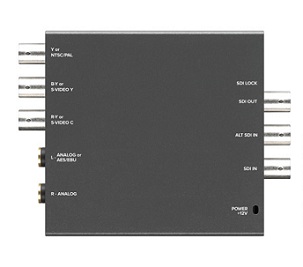 Digibox/D2VA serial video to Composite video with analogue audio extractor