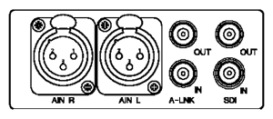 Rear Panel DigiBox-AE/A for Analogue Stereo Audio